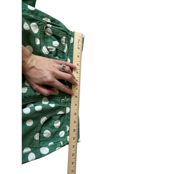 Farm Rio Jeans Size 34 Green White Dot - Picture 7 of 11